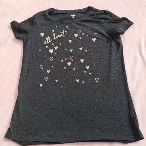 "All Heart" XL (14) Old Navy t-shirt